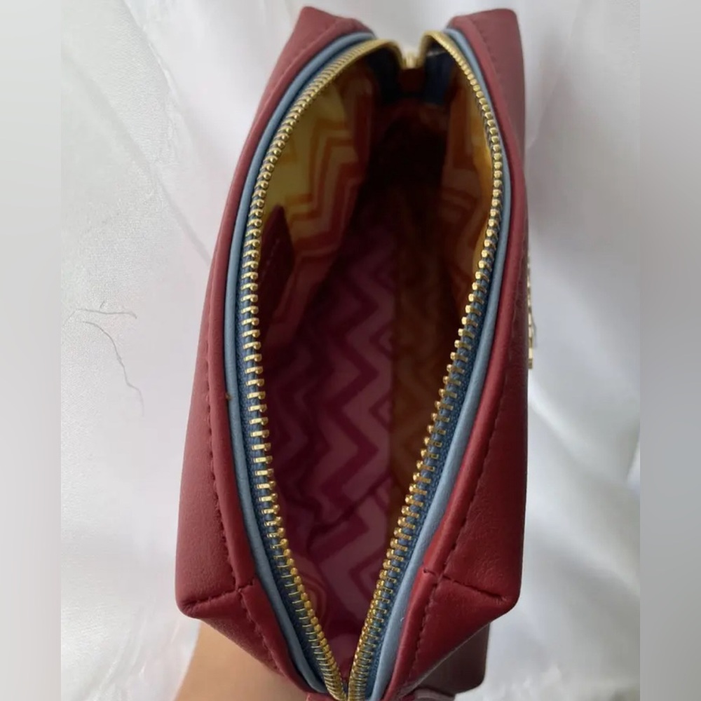 NWT- Missoni Red Makeup Toiletries Bag Pouch - Picture 5 of 13